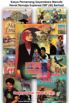 Set Novel Remaja (Gemala Sakti, Jebak Berua, Gerbang Raudhah, Cerita Kehidupan, Hati Emas) 